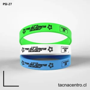 Pulseras de silicona para eventos chile