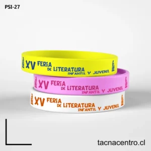 Pulseras de silicona para eventos chile