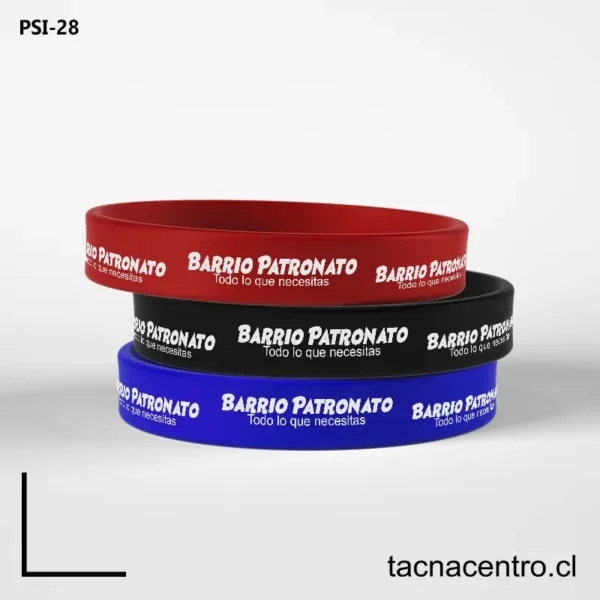 Pulseras de silicona en Patronato chile
