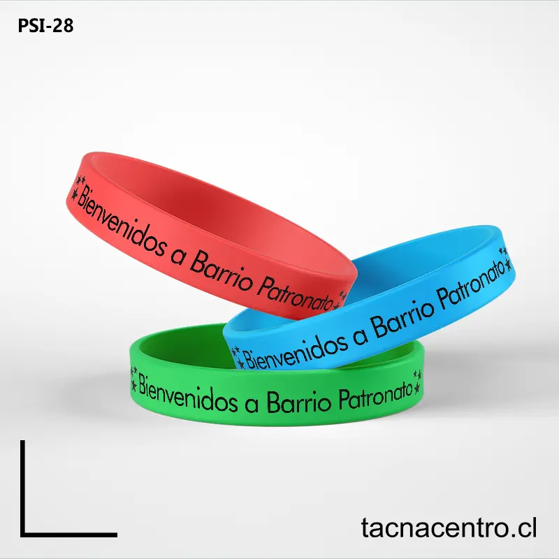 Pulseras de silicona en Patronato chile