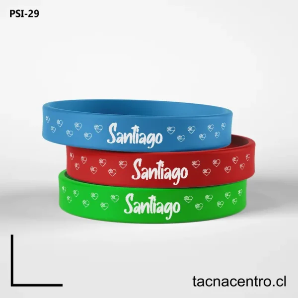 Pulseras de silicona en Santiago chile