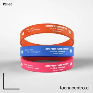 Pulseras promocionales de silicon