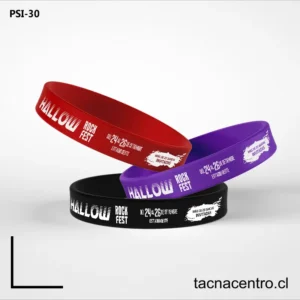 Pulseras promocionales de silicon