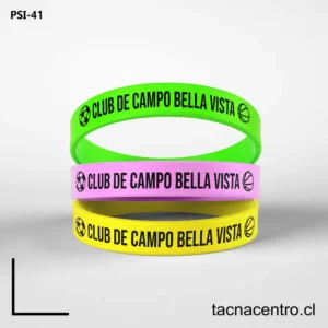 Pulseras ID de silicona en chile