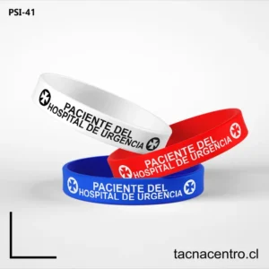 Pulseras ID de silicona en chile