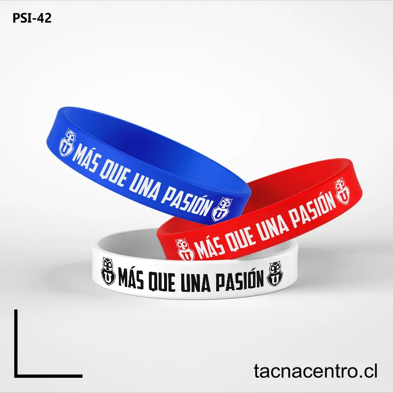 Pulseras de silicona U de Chile