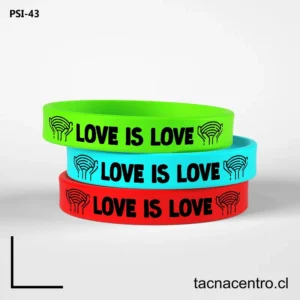 Pulseras de silicon arcoiris