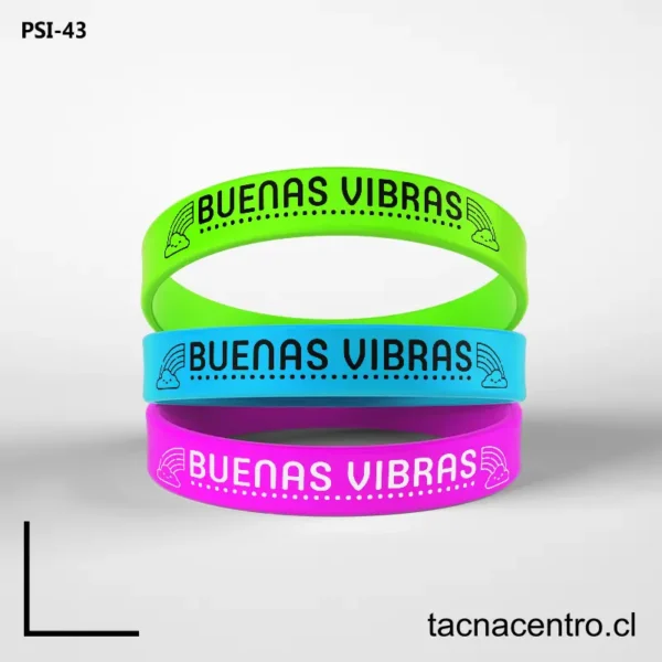 Pulseras de silicon arcoiris 3 Pulseras de silicon arcoiris