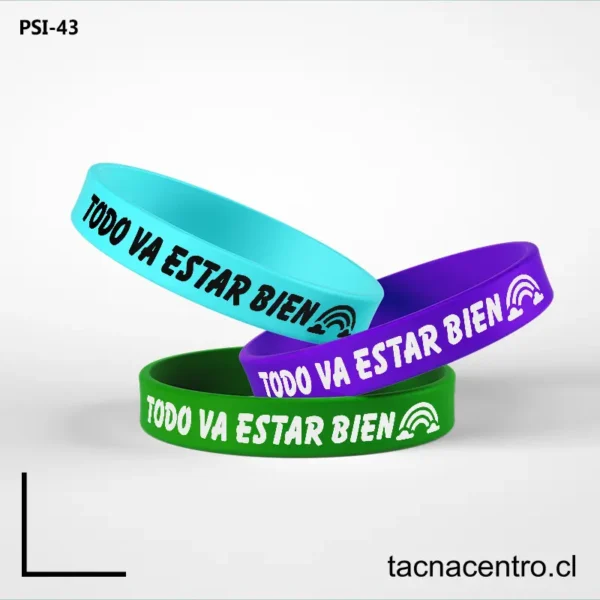 Pulseras de silicon arcoiris 1 Pulseras de silicon arcoiris