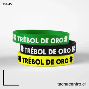 Pulseras de silicon impresas chile