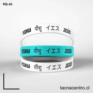 Pulseras de silicon impresas chile