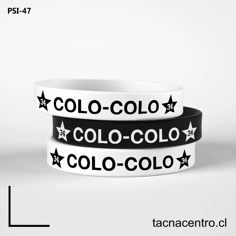 Pulseras de silicona de Colo Colo CHILE