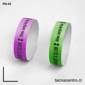 Pulseras de papel para entradas CHILE