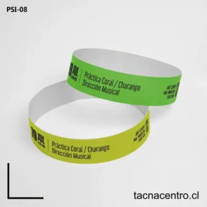 Pulseras de papel para recitales