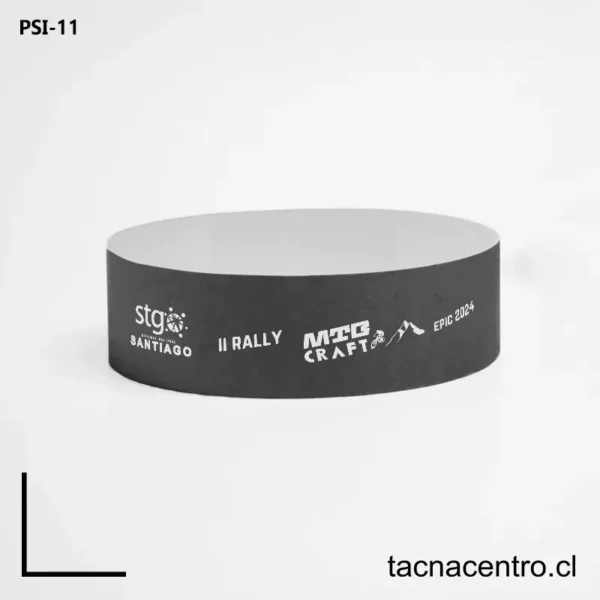 Pulseras de identificacion de papel chile