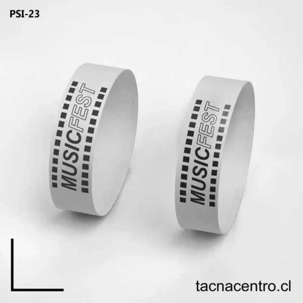 Pulseras de papel blanco 3 Pulseras de papel blanco chile