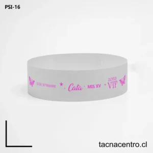 Pulseras de papel para eventos en La Plata