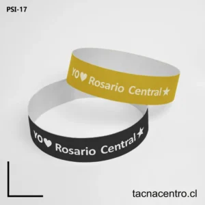 Pulseras de papel para eventos en Rosario chile