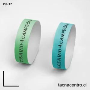 Pulseras de papel para eventos en Rosario chile