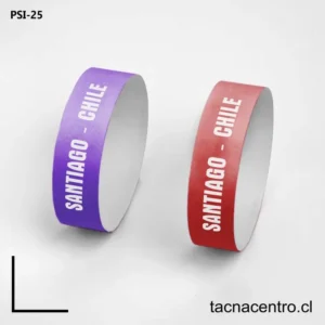 Pulseras de papel tyvek en Santiago