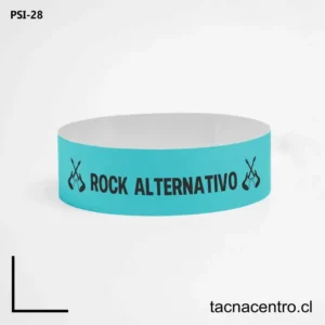 Pulseras fluor de papel en Meiggs