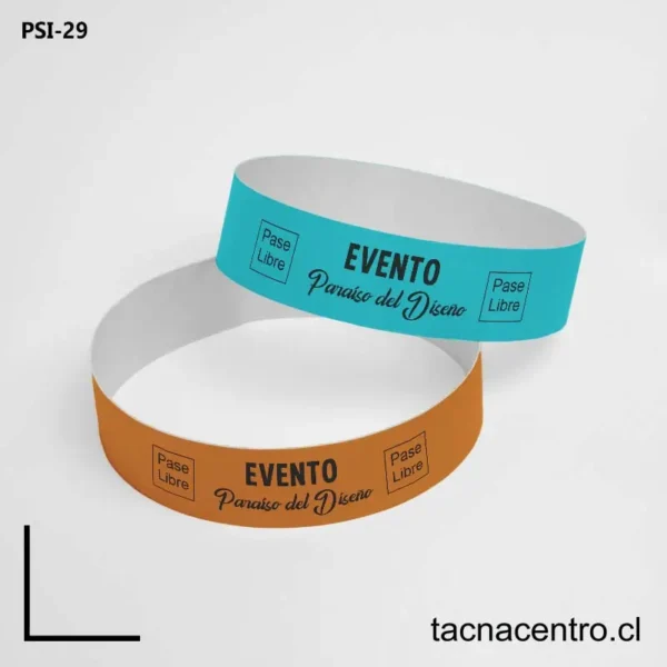 Proveedores de pulseras para eventos de papel