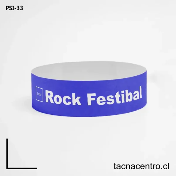 Pulseras tyvek azules