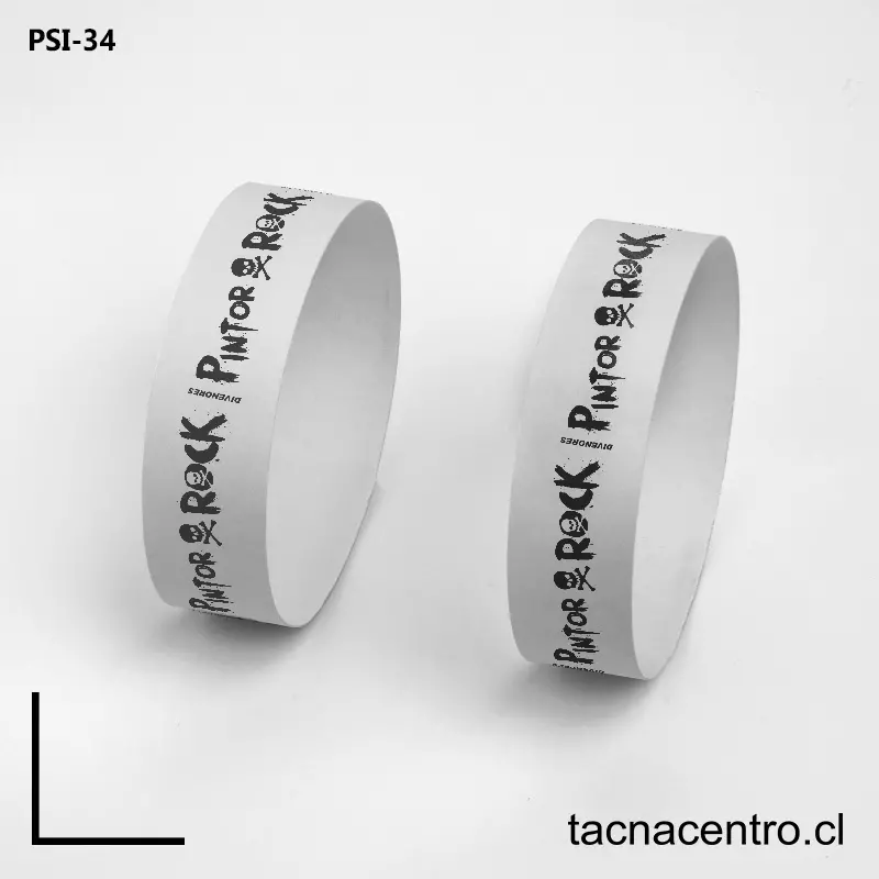 Pulseras tyvek blancas