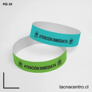 Pulseras tyvek impresas
