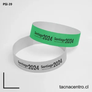 Pulseras tyvek en Santiago