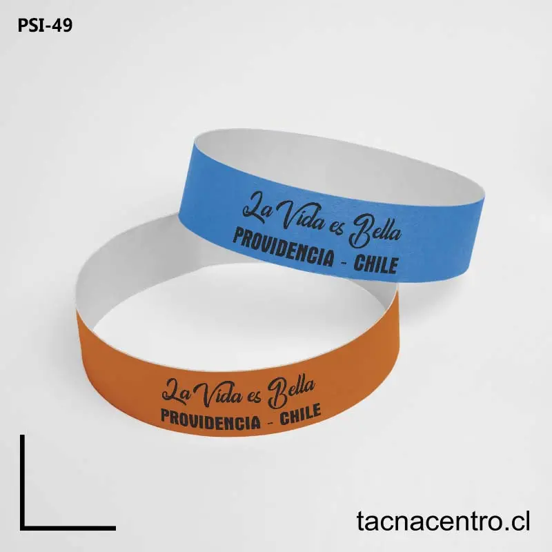 Pulseras tyvek en Providencia