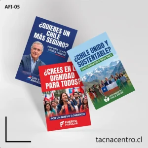 flyers propagandísticos campañas politicas