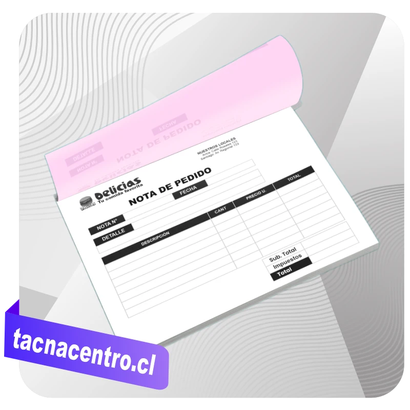 talonarios autocopiativos con impresion personalizada chile