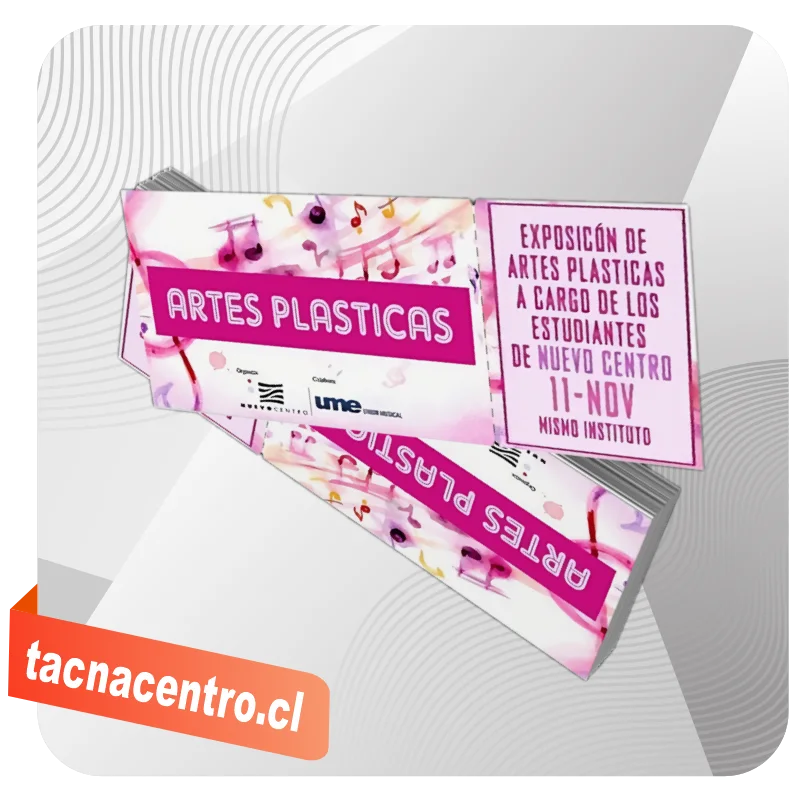 talonario de entradas impresion personalizada chile