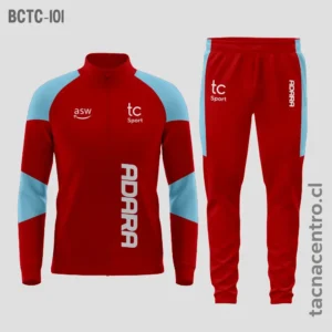 Buzos Deportivos rojo y celeste
