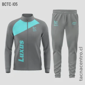 Buzos deportivos plomo y celeste