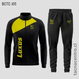 Buzos deportivos negro con amarillo