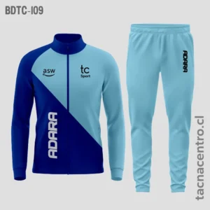 Buzos deportivos celeste y azul