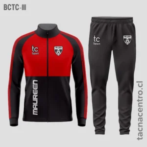 Buzos deportivos rojo y negro