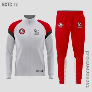 Buzos deportivos Blanco y hombros rojos