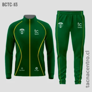 Buzos deportivos Verde con lineas amarillas