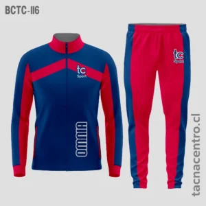 Buzos deportivos azul con rojo