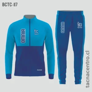 Buzos deportivos celeste y azul