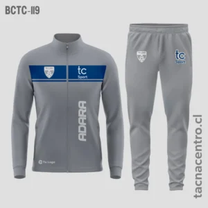 Buzos deportivos gris y azul