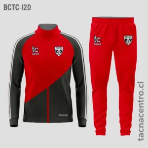 Buzos deportivos rojo y negro