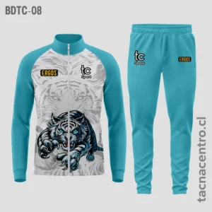 Buzos deportivos celeste con blanco