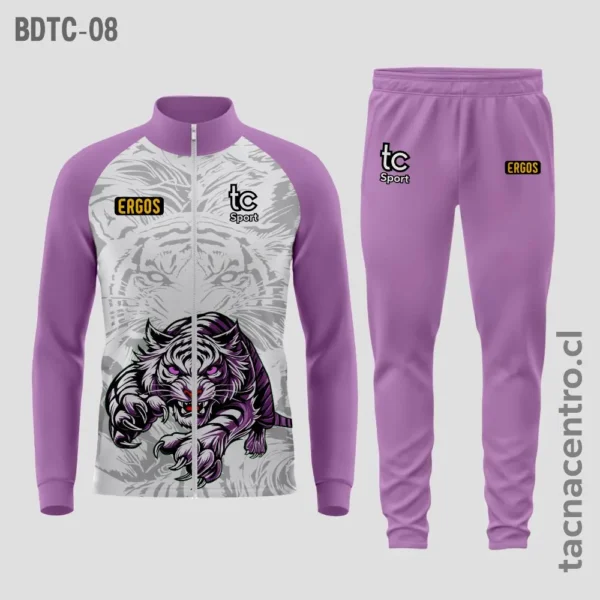 Buzos deportivos Lila con blanco