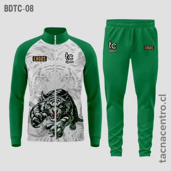 Buzos deportivos verde con blanco