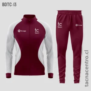 Buzos deportivos Blanco con granate