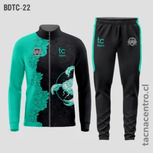 Buzos deportivos verde jade y negro